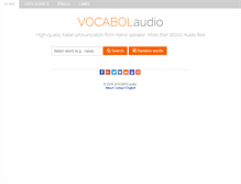 Tablet Screenshot of en.vocabolaudio.com